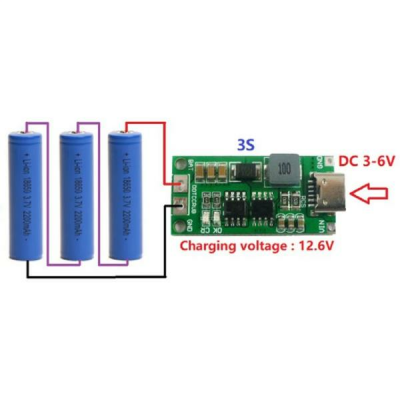 3S 12.6V 1A Li-ion & Lipo Pil Şarj Devresi - 3