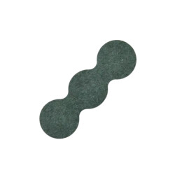 3S 18650 Battery Insulation Seal Green Holeless - 10 Pieces