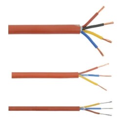 3x0.75 mm2 SIMH Silicone Cable - 1 Meter