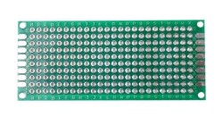 3x7cm Epoxy Double Sided Perforated Plaque