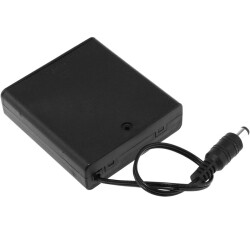 4 AA Battery Holders - With Jack, Switch and Cover