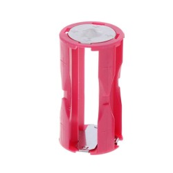 4 AAA Battery Holders - 1.5V Parallel C-Type Battery Converter Pink