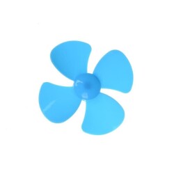 4 Blade Plastic Propeller Ø56mm - Blue