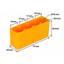 4-Cell 18650 Spot Welding Battery Holder Fixture - 3