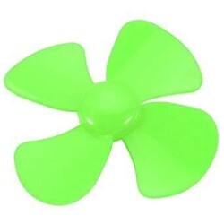 4 Kanatlı Plastik Pervane Ø56mm - Yeşil