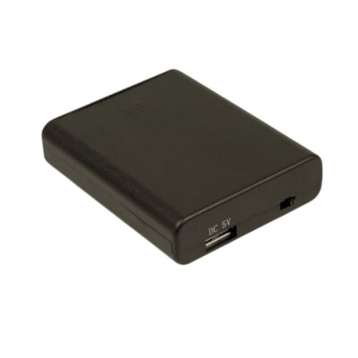 4-Pack AA Battery Holder with USB Output - 2