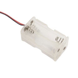 4-Pack Transparent AA Battery Holder - Double Sided