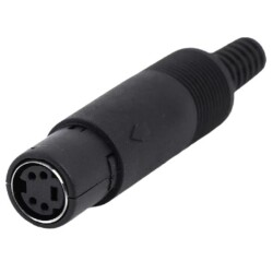 4 Pin Dişi Mini DIN Konnektör