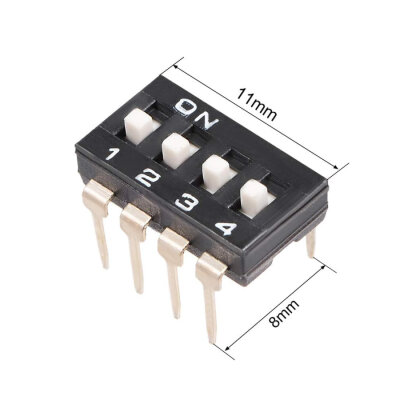4-Pin Integrated Type Dip Switch - 3