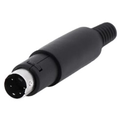 4 Pin Male Mini DIN Connector