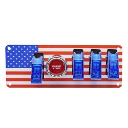 4-way ON-OFF Toggle Switch Panel - With Engine Start Button