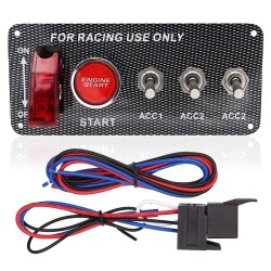 4-way ON-OFF Toggle Switch Panel - With Engine Start Button