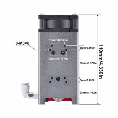 40W 450nm Yakıcı CNC Lazeri - 30L/min Ayarlanabilir Hava Pompalı - 3