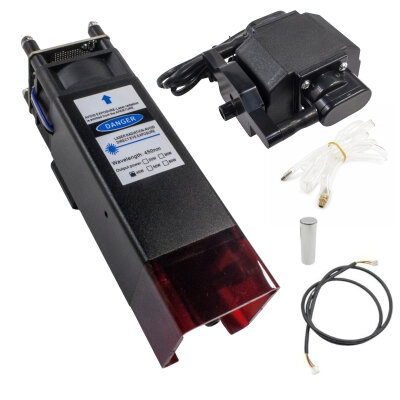 40W 450nm Yakıcı CNC Lazeri - AP-10 12L/min Hava Pompalı - 1