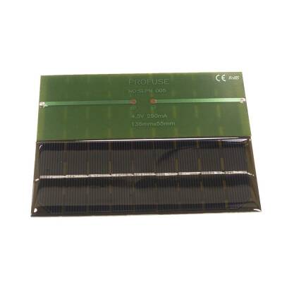 4.5V 250mA Solar Panel - Güneş Pili 136x55mm - 3