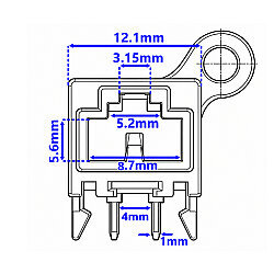 4.7mm 2-Pin PCB-Mount Terminal - 4