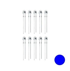 4.8mm Blue Mushroom LED Package - 10 Pcs