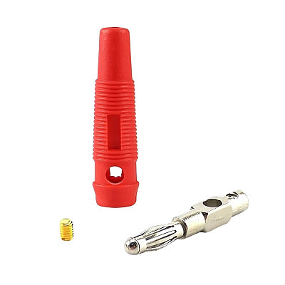 4mm 32A Erkek Banana Konnektör - Kırmızı - 2