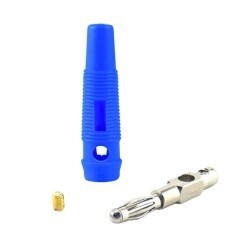 4mm 32A Erkek Banana Konnektör - Mavi - 2