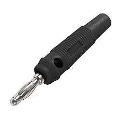 4mm 32A Erkek Banana Konnektör - Siyah