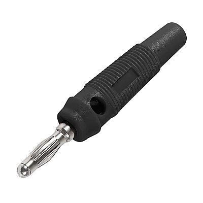 4mm 32A Erkek Banana Konnektör - Siyah - 1