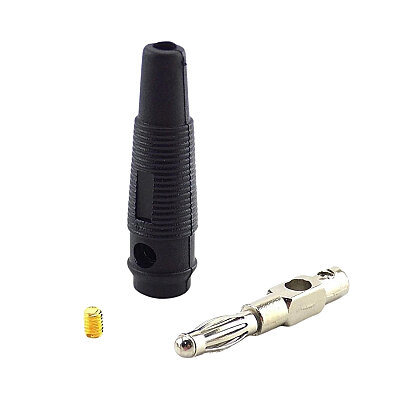 4mm 32A Erkek Banana Konnektör - Siyah - 2