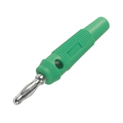 4mm 32A Erkek Banana Konnektör - Yeşil - 1
