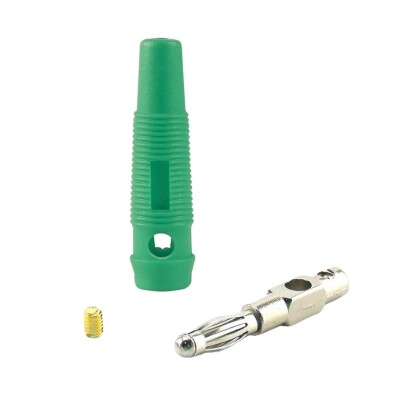 4mm 32A Erkek Banana Konnektör - Yeşil - 2