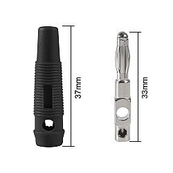 4mm 32A Male Banana Connector - Black - 3