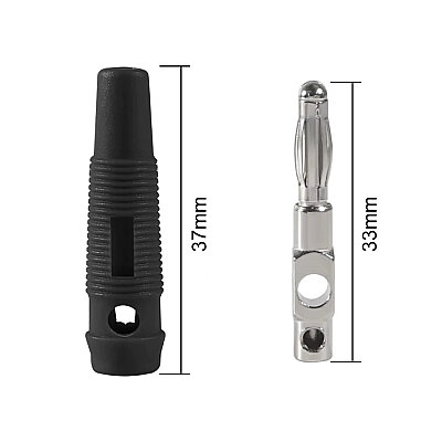 4mm 32A Male Banana Connector - Black - 3