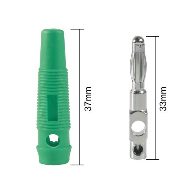 4mm 32A Male Banana Connector - Green - 3