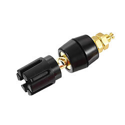 4mm Female Banana Connector - Black - 3