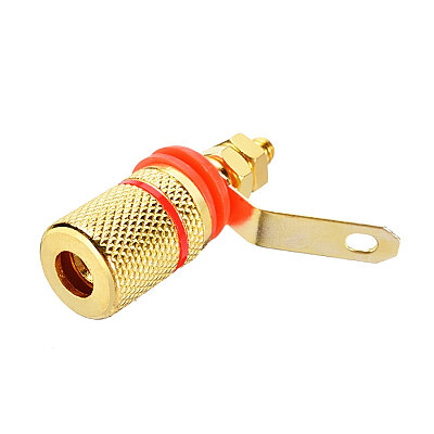 4mm Metal Dişi Banana Konnektör - Kırmızı - 1