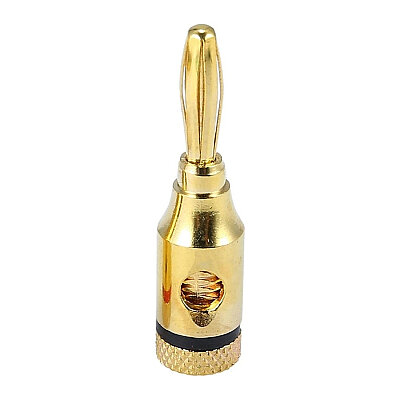 4mm Metal Erkek Banana Konnektör - Siyah - 2
