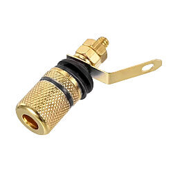 4mm Metal Female Banana Connector - Black