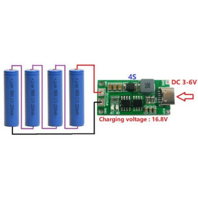 4S 16.8V 1A Li-ion & Lipo Battery Charging Circuit - 3