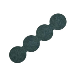 4S 18650 Battery Insulation Seal Green Holeless - 10 Pieces