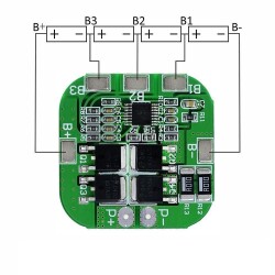 4S 20A Li-ion & 18650 BMS Batarya Koruyucu Balans Devresi - 3