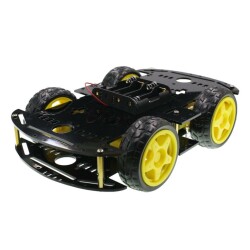 4WD Black Chassis Wheel Car Kit