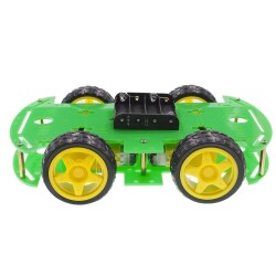 4WD Yeşil Şase Tekerlekli Araba Kiti - 2