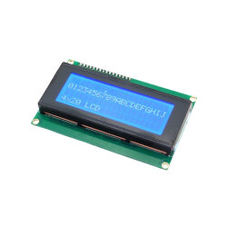 4X20 LCD Screen Blue