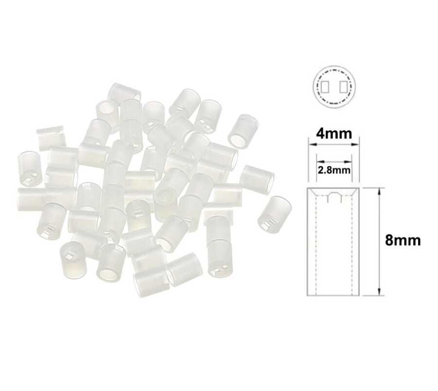 4x8mm Led Distans (Standoff) - Beyaz