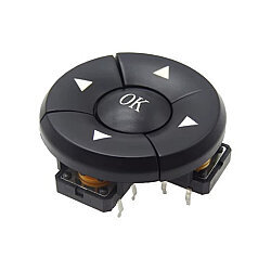 5-Piece 12mm Tact Switch Set with Directional Combination