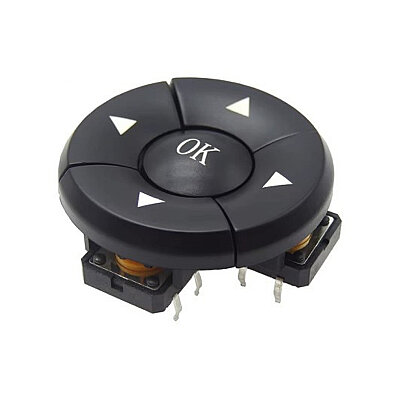5-Piece 12mm Tact Switch Set with Directional Combination - 1