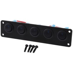 5-Pin ON-OFF Blue Dot Light Switch Switch Panel 12V-24V