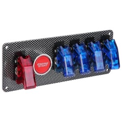 5-way ON-OFF Toggle Switch Panel - With Engine Start Button