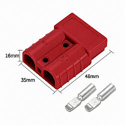50A 600V Anderson Power Akü Soketi - Kırmızı - 2