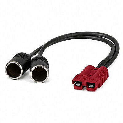 50A Kırmızı Anderson Soketi - Çift Dişi Çakmak Soketi Dönüştürücü Kablo - 50cm - 1