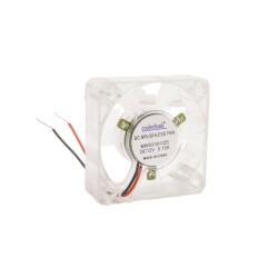 50x50x15mm 12V 0.15A Fan 2 Wire - With Light