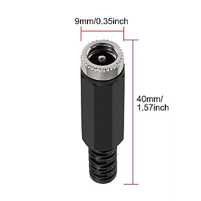 5.5x2.5mm Female DC Barrel Jack - 3